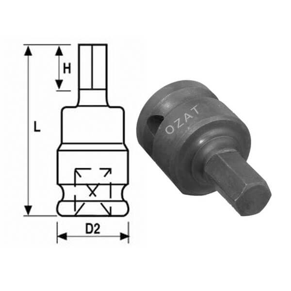 DADO IMPACTO ALLEN MANDO DE 3/4" X 3/8´´