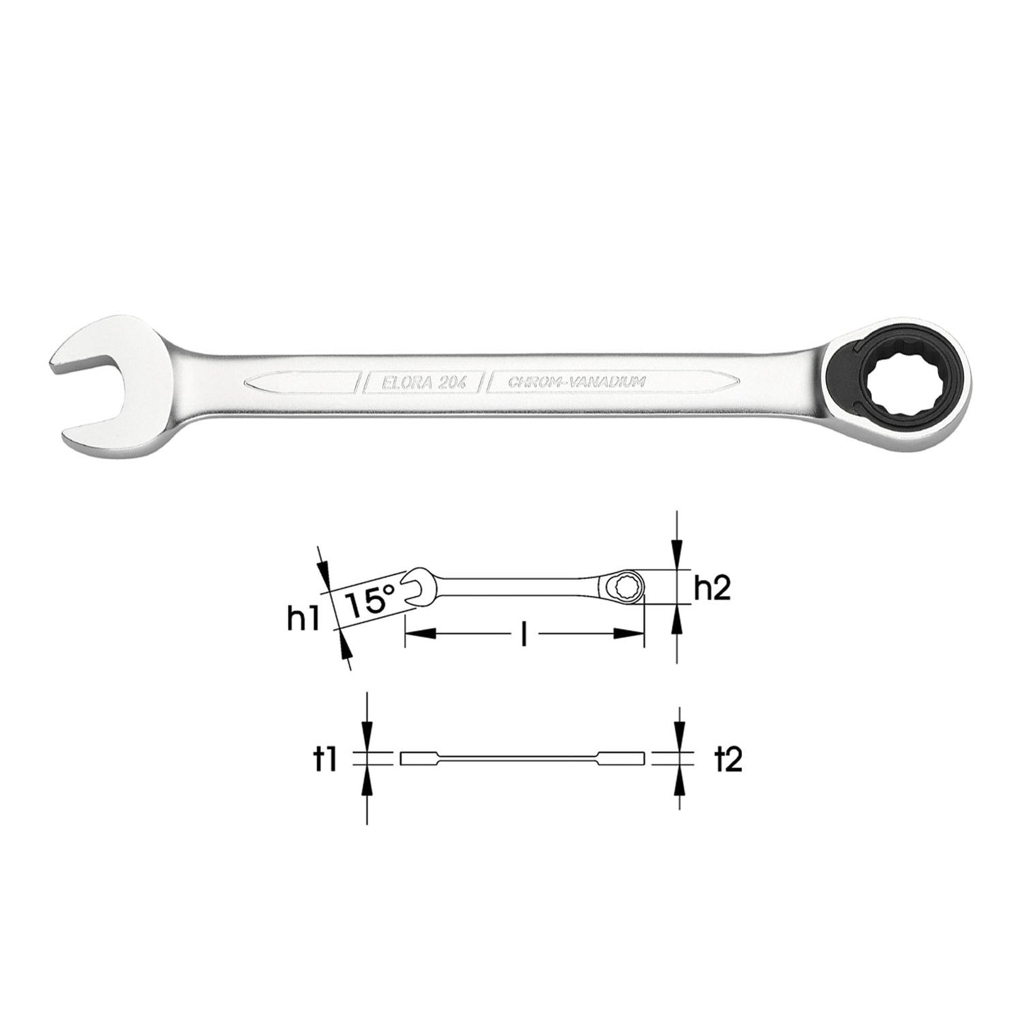 LLAVE PUNTA CORONA CHICHARRA DE 24 MM