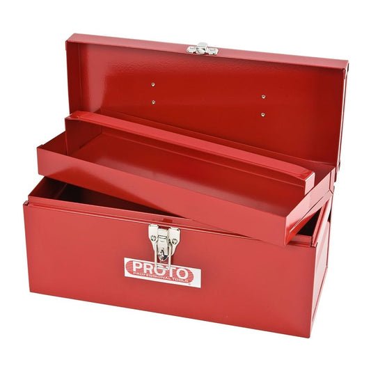 CAJA METAL VACIA PARA HERRAMIENTAS DE 14" X 6.1/2" X6"