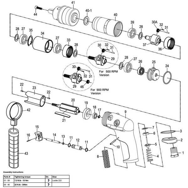 KIT MANTENCION TALADRO CP1117