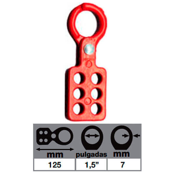 PINZA ALUMINIO P/BLOQUEO 1.1/2´´