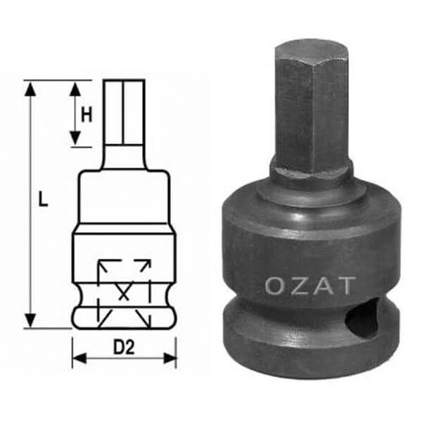 DADO IMPACTO ALLEN MANDO DE 1/2" X 1/2"